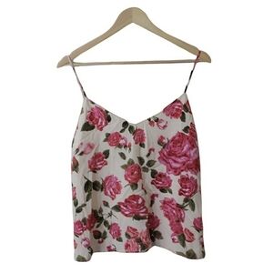L'AGENCE Pink Floral Jane Camisole Tank Top